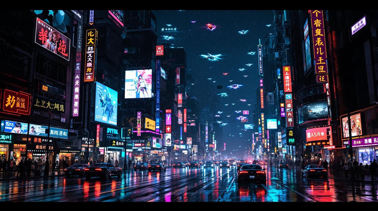 赛博朋克：边缘行者 - 动漫封面图，2024年出品
